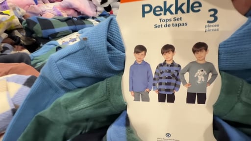 Pekkle Kids' 3-Pack Mixed Top