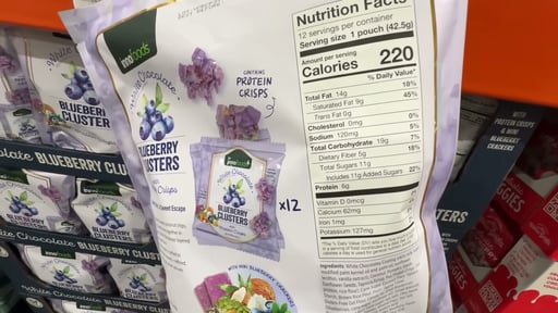 Inno Foods White Chocolate Blueberry Clusters 12/1.5 oz