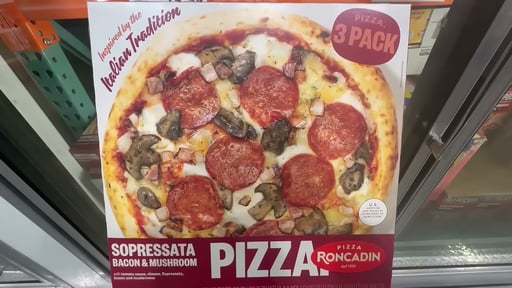 Roncadin Soppressata & Bacon 3-Count Pizza Box