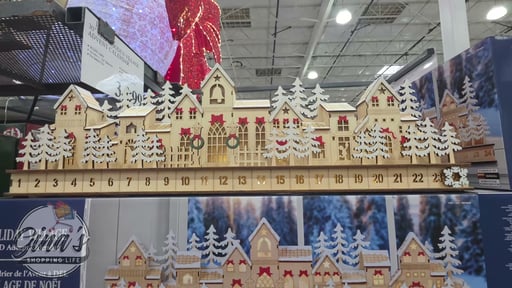 30" LED Wooden Village Advent Calendar