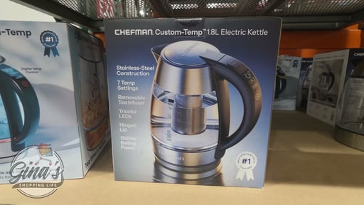 Chefman Custom Temp Digital Electric Kettle 1.8L