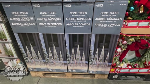 LED Cone Trees with Multi-Color Lights, Set of 3