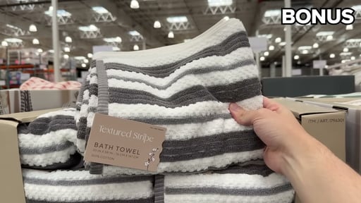 Welspun Textured Stripe Towel