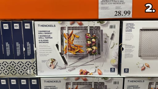 Henckels Kabob and Grill Basket Set, 10-Piece