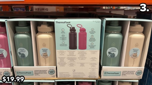 ThermoFlask 32 oz Stainless Steel Water Bottle, 2-Pack