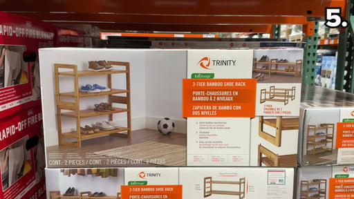 Trinity 2-Tier Bamboo Shoe Rack
