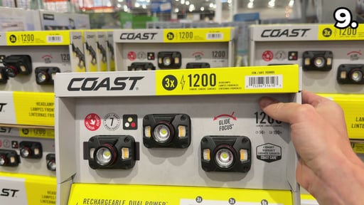 Coast 1200 Lumens Rechargeable Headlamps 3-Pack