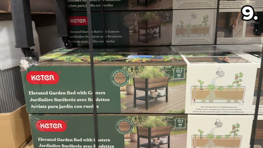 Keter Signature 29 Gallon Rolling Raised Garden Bed with Self Watering