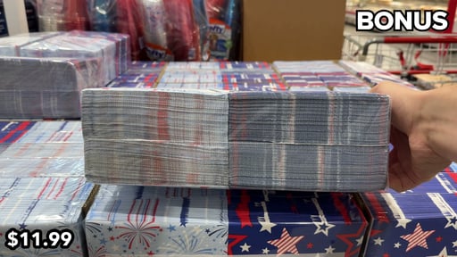 Hosted Americana Paper Napkins 200 Count