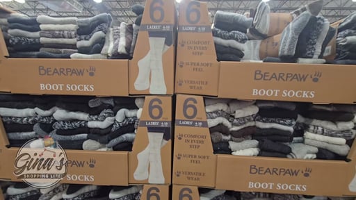 BearPaw Women's Boot Sock 6-Pair