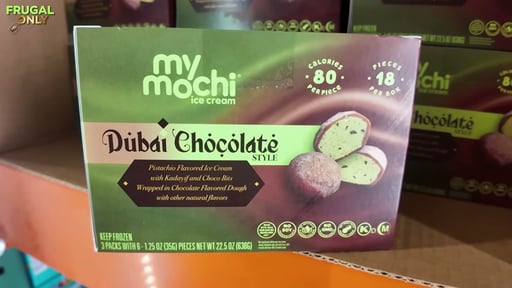 My/Mochi Ice Cream Dubai Chocolate Style 18ct (1.4 lbs)