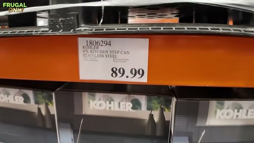 Kohler 47L Kitchen Step Can Stainless Steel