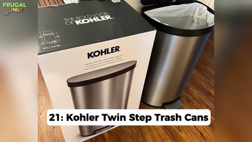 Kohler 6L Step Trash Can, 2-Pack, Stainless Steel