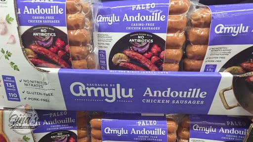 Amylu Antibiotic Free Paleo Andouille Sausage 40 oz (2.5 lbs)