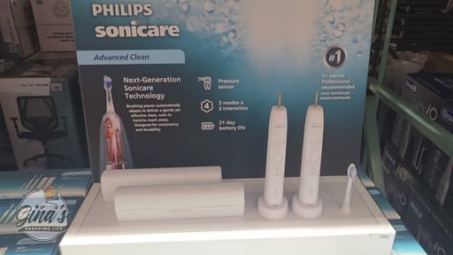 Philips Sonicare Advanced Clean Rechargeable Electric Toothbrush, 2-Pack