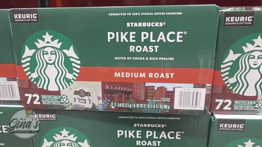 Starbucks Pike Place Medium Roast 72 Count K-Cup Pods
