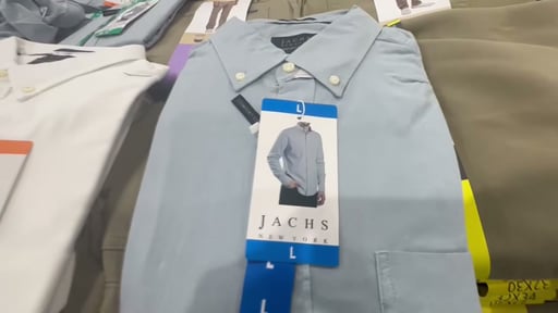 JACHS Men's Stretch Oxford Shirt