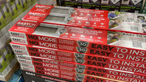 EasyOn Stainless Steel 36' Gutter Guard