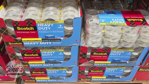 3M Scotch Heavy Duty Shipping Tape 8-Pack