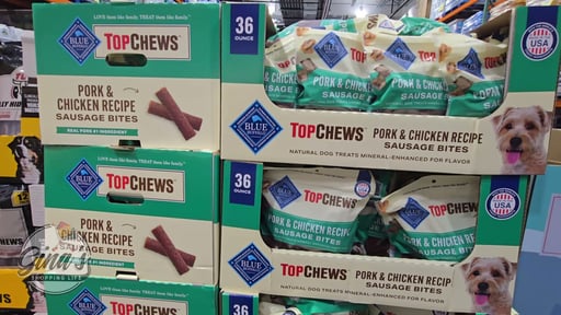 Blue Buffalo Top Chews Pork & Chicken Sausage Dog Treats, 36 oz