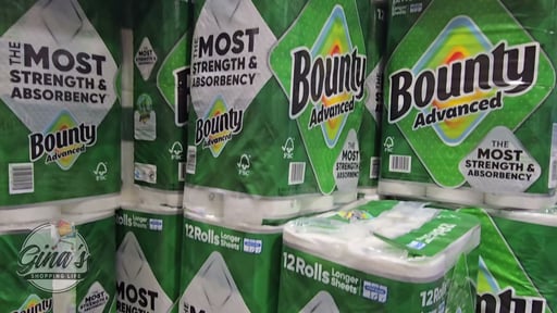 Bounty Advanced Paper Towel 669 sq ft 12 Rolls / 103 Sheets