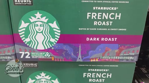 Starbucks French Roast Dark Roast 72 Count K-Cup Pods