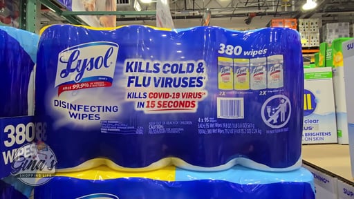 Lysol Disinfecting Wipes, Variety Pack, 4-Pack, 95-Count