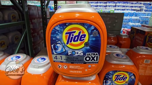 Tide Ultra OXI PODS Laundry Detergent, 100 Count (5.62 lbs)
