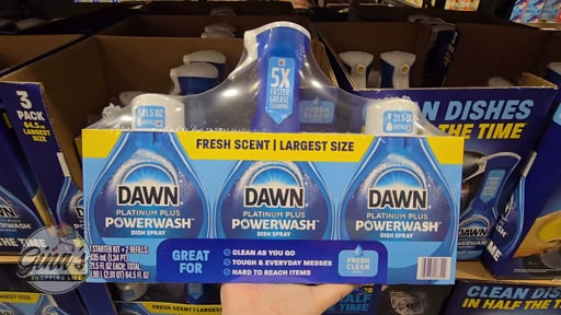 Dawn Platinum PowerWash Dish Spray 21.5 oz + 43 oz Refill