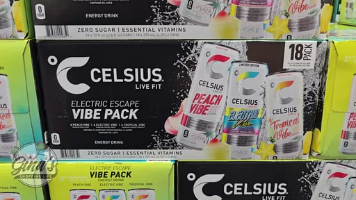 Celsius Live Fit Vibe Energy Drink Variety Pack, 18 x 12 fl oz Cans