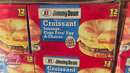 Jimmy Dean Sausage, Egg & Cheese Croissant Sandwiches 12 Count Box