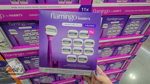 Flamingo by Harry's Moist+ Razor Set - 1 Handle, 11 Cartridges