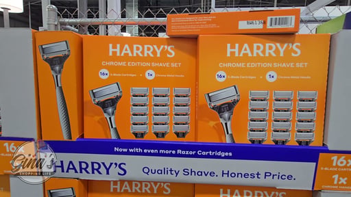 Harry's Chrome Edition Razor 1 Handle, 16 Cartridges