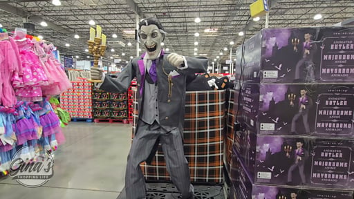 6' Animated Vampire Butler with LED Eyes & Sound