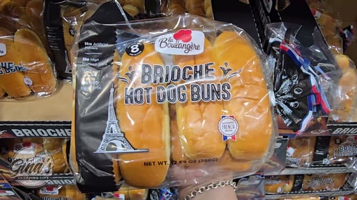 LA BOULANGERE BRIOCHE HOT DOG BUNS 8 CT / 1.60 OZ