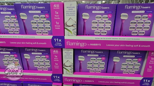 Flamingo by Harry's Moist+ Razor Set - 1 Handle, 11 Cartridges