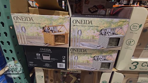 Oneida 24-Piece Flatware Set with Caddy