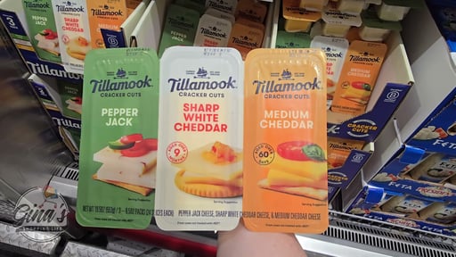 Tillamook Cracker Cut Cheese 3/6.5 Ounce Packages