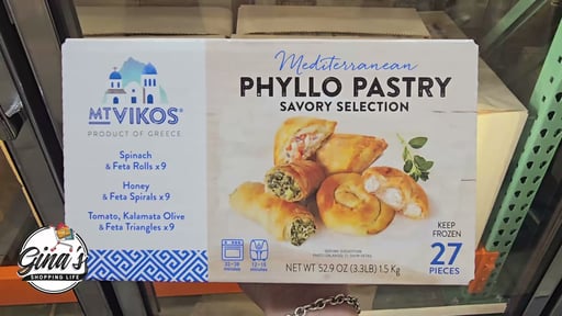 MT Vikos Phyllo Pastry Savory Selection, 27 Pieces, 52.9 oz