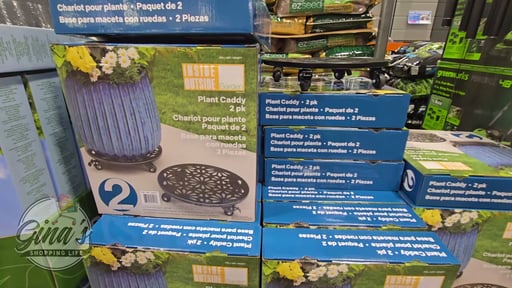 Steel Planter Caddy Set of Two