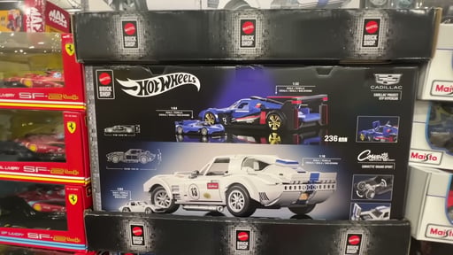 Hot Wheels Mega Corvette + Cadillac Bundle
