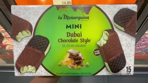 La Menorquina Dubai Ice Cream Sandwiches 15 CT