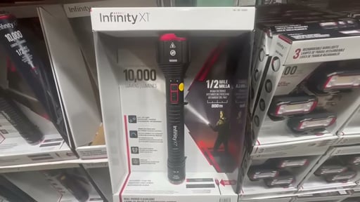 Infinity X1 10,000 Lumen Flashlight with Spot Beam