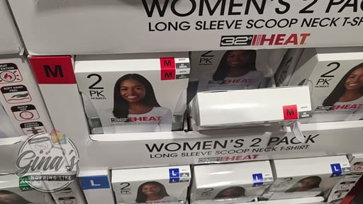 32 Degrees Women's Heat Tee 2-Pack