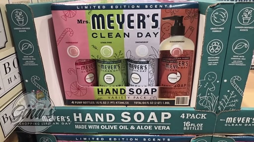 Mrs. Meyer's Holiday Hand Soap 4-Pack, 16 fl oz