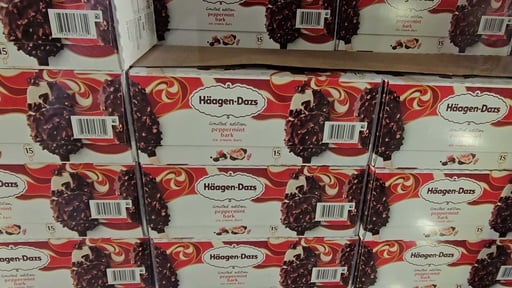 Häagen-Dazs Peppermint Bark Ice Cream Bars, 15 Bars (3 oz Each)