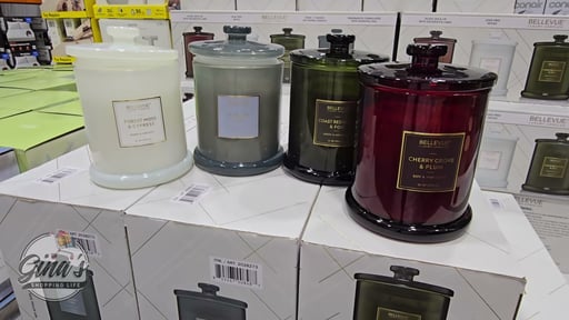 Bellevue Luxury Glass Jar Candles, 11 oz, 4-Pack
