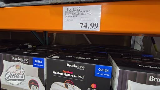 Brookstone Quilted Heated Mattress Pad Queen Size