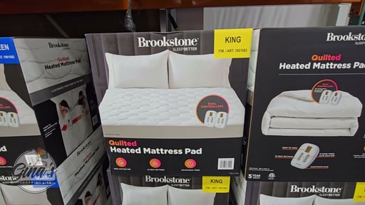 Brookstone Quilted Heated Mattress Pad King Size