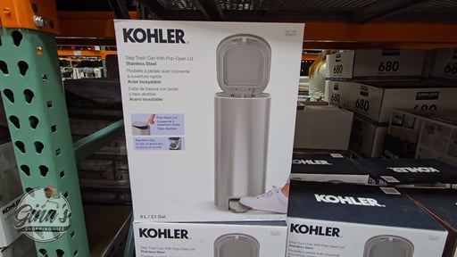 Kohler 8L Stainless Steel Bathroom Step Can